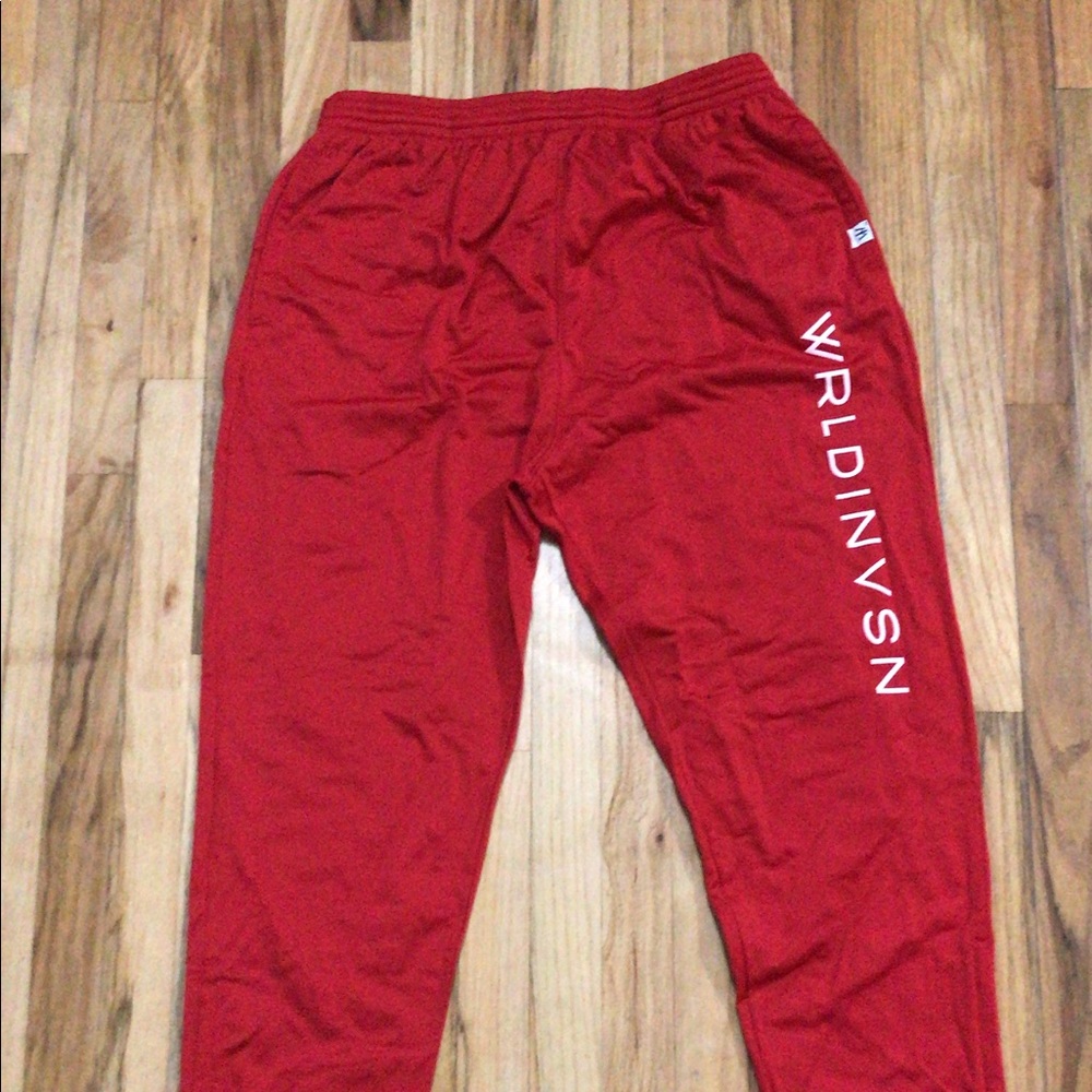 WRLDINVSN TRACK PANTS RED❤️❤️❤️